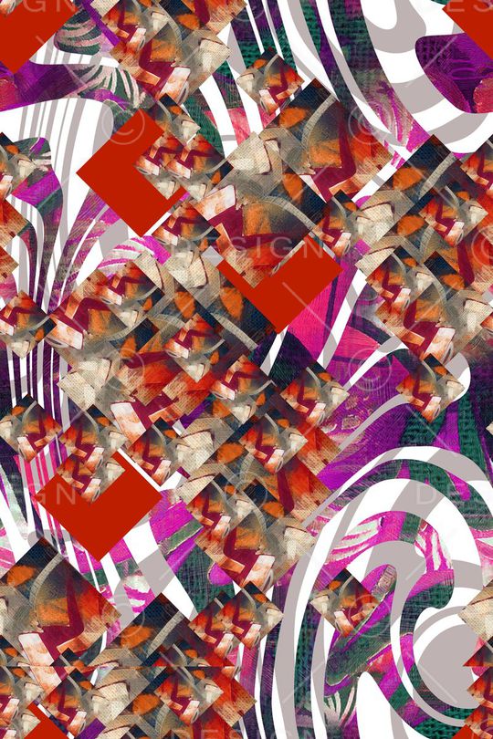 几何印花华亿平台图片