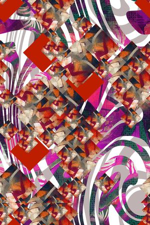 几何印花华亿平台图片