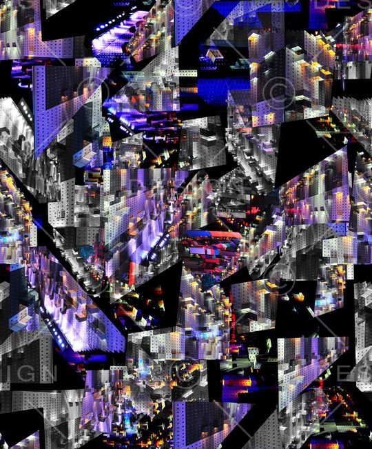 不规则几何印花华亿平台图片