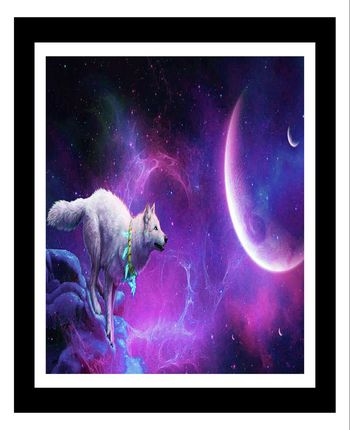 星空和狼印花华亿平台图片