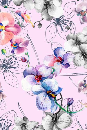 绣球花印花华亿平台图片