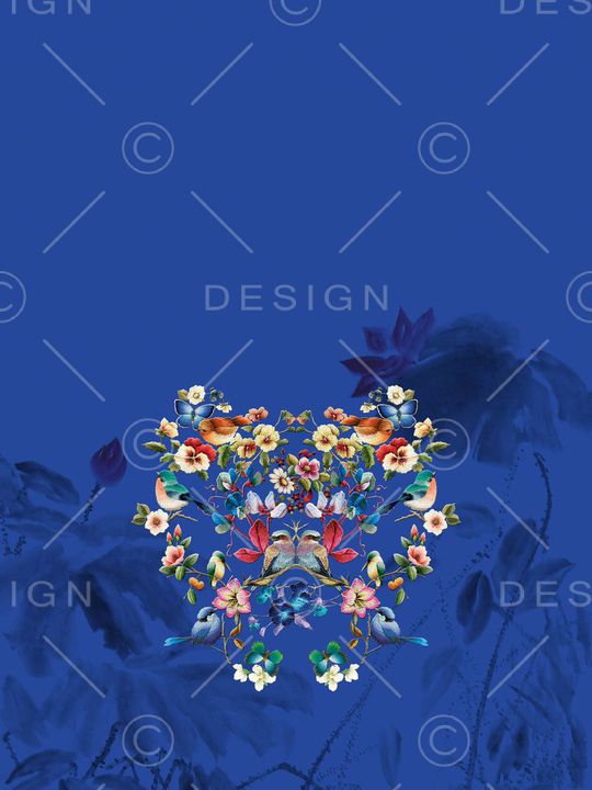 花鸟印花华亿平台图片