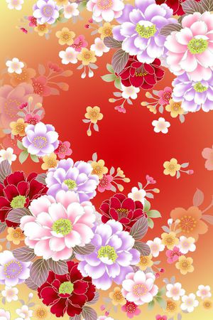 牡丹印花华亿平台图片