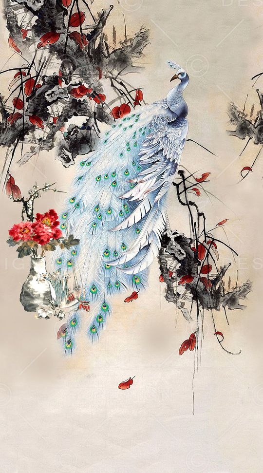 花鸟印花华亿平台图片