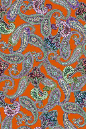 佩斯利印花华亿平台图片