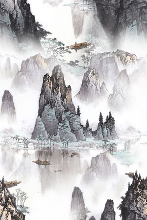 中国风印花华亿平台图片