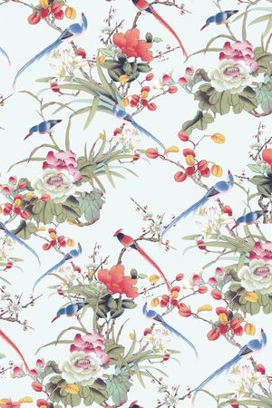 女装花卉印花华亿平台图片