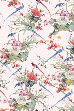 女装花卉印花华亿平台图片