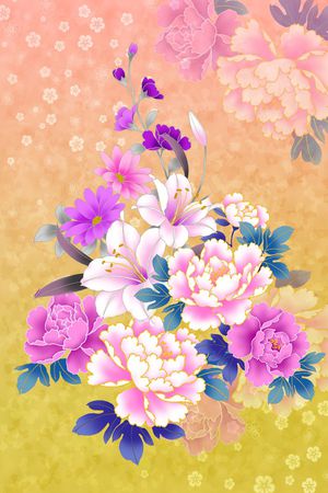 荷花印花华亿平台图片