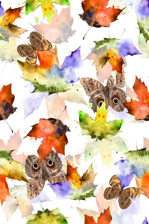 抽象几何清爽梦幻艺术平底立体手绘满版最新高清数码蕾丝民族中国风绣花珠宝肌理时尚潮

流大牌复古欧美风彩色树叶印花华亿平台图片