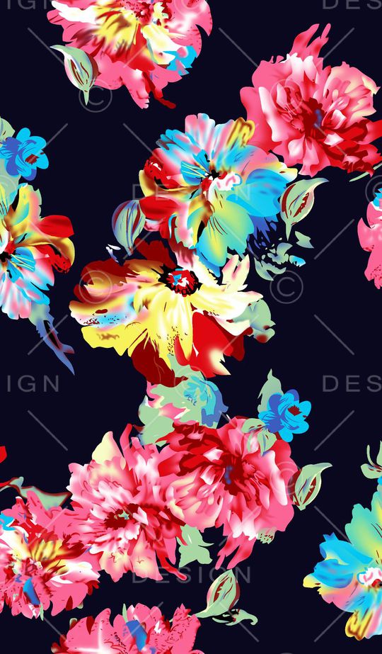 黑底印花华亿平台图片