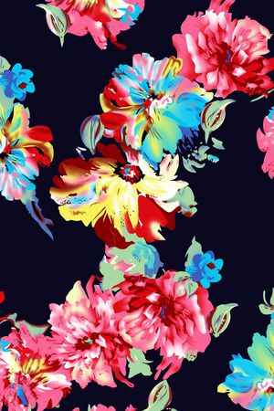 黑底印花华亿平台图片