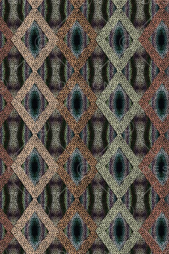 菱形几何印花华亿平台图片