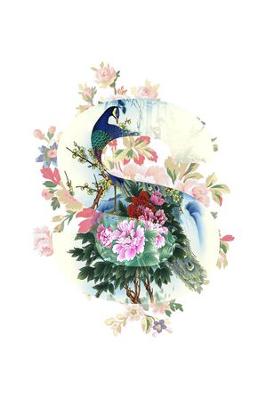 中国风印花华亿平台图片