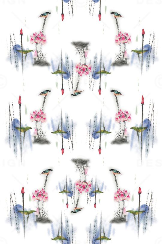 写意印花华亿平台图片