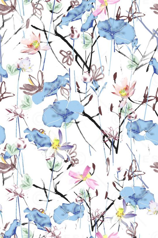 中国风印花华亿平台图片