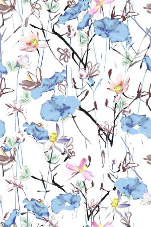 中国风印花华亿平台图片