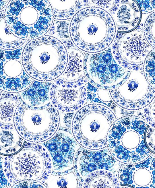 青花印花华亿平台图片