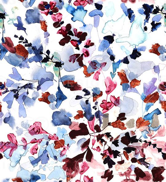 热带植物印花华亿平台图片