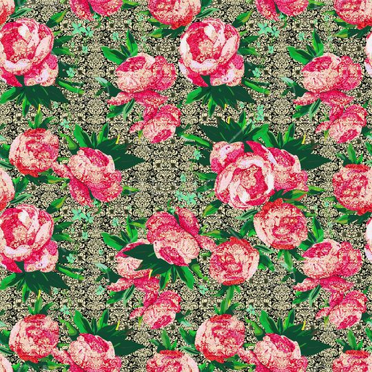 丝绸印花华亿平台图片