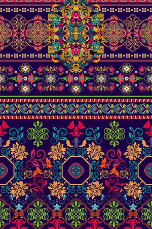 波西米亚印花华亿平台图片