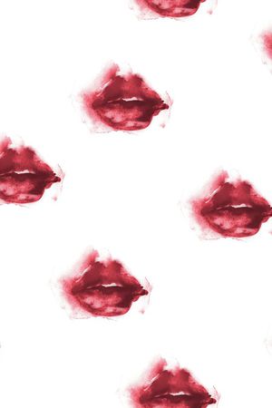 嘴唇印花华亿平台图片