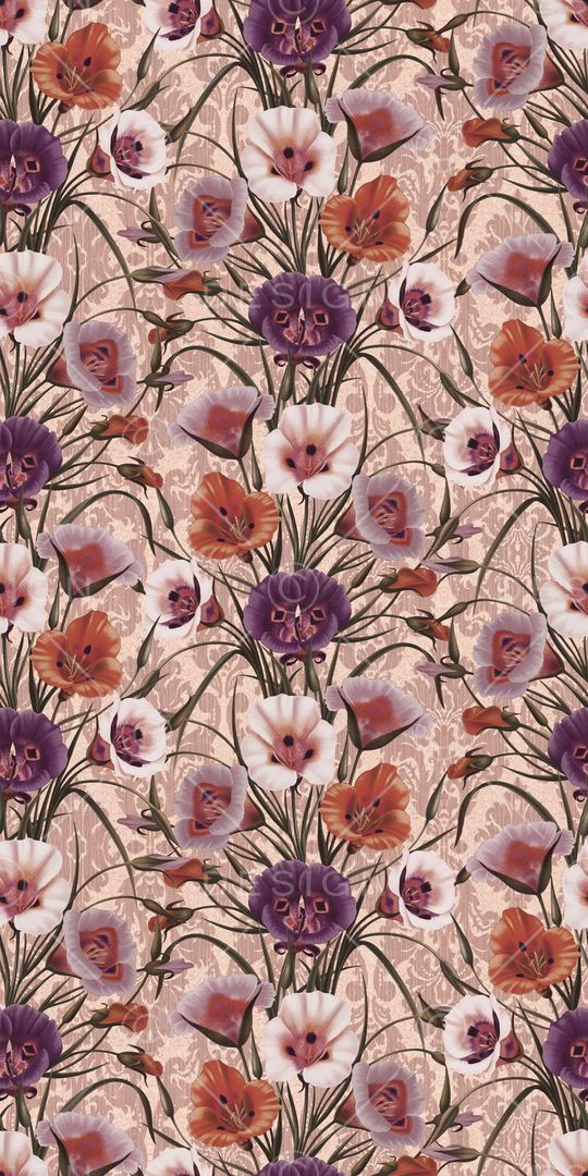 沙发布、花卉、壁纸花纹印花华亿平台图片