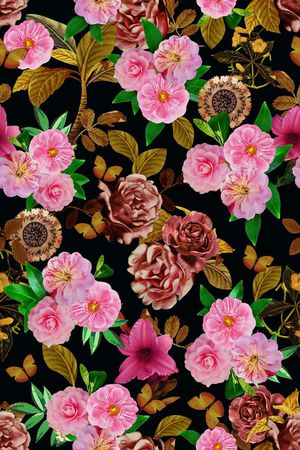 乱花印花华亿平台图片