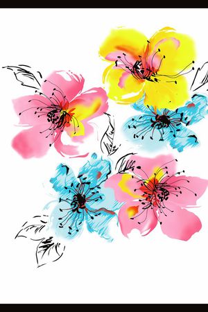 乱花印花华亿平台图片