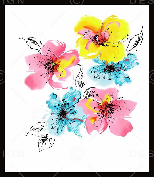 乱花印花华亿平台图片