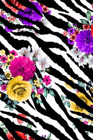 条纹印花华亿平台图片