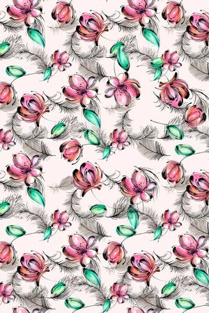 手绘印花华亿平台图片