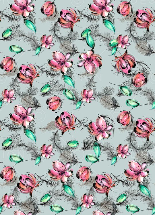 手绘印花华亿平台图片