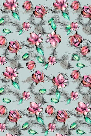 手绘印花华亿平台图片