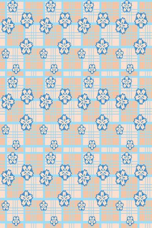 格子组合印花华亿平台图片