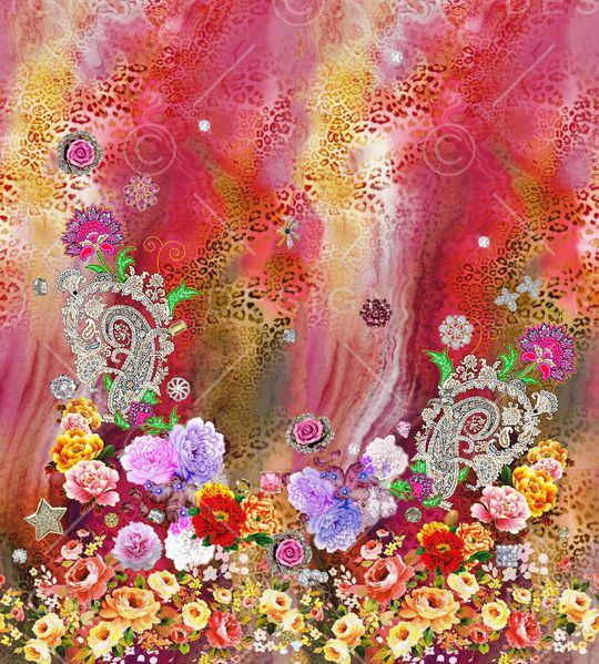 花朵印花华亿平台图片