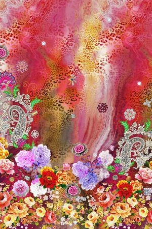 花朵印花华亿平台图片