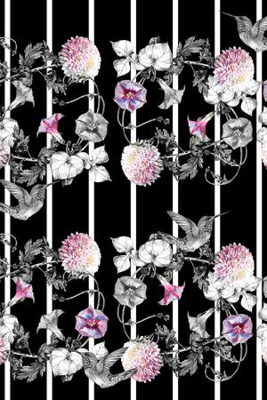 绣球花印花华亿平台图片