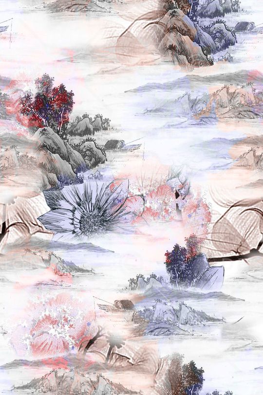 休闲时尚印花华亿平台图片