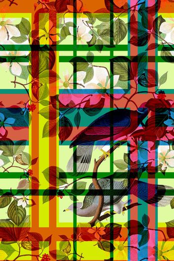 不规则几何印花华亿平台图片