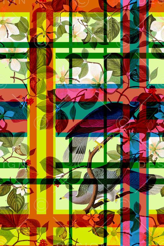 不规则几何印花华亿平台图片