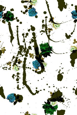 水墨印花华亿平台图片