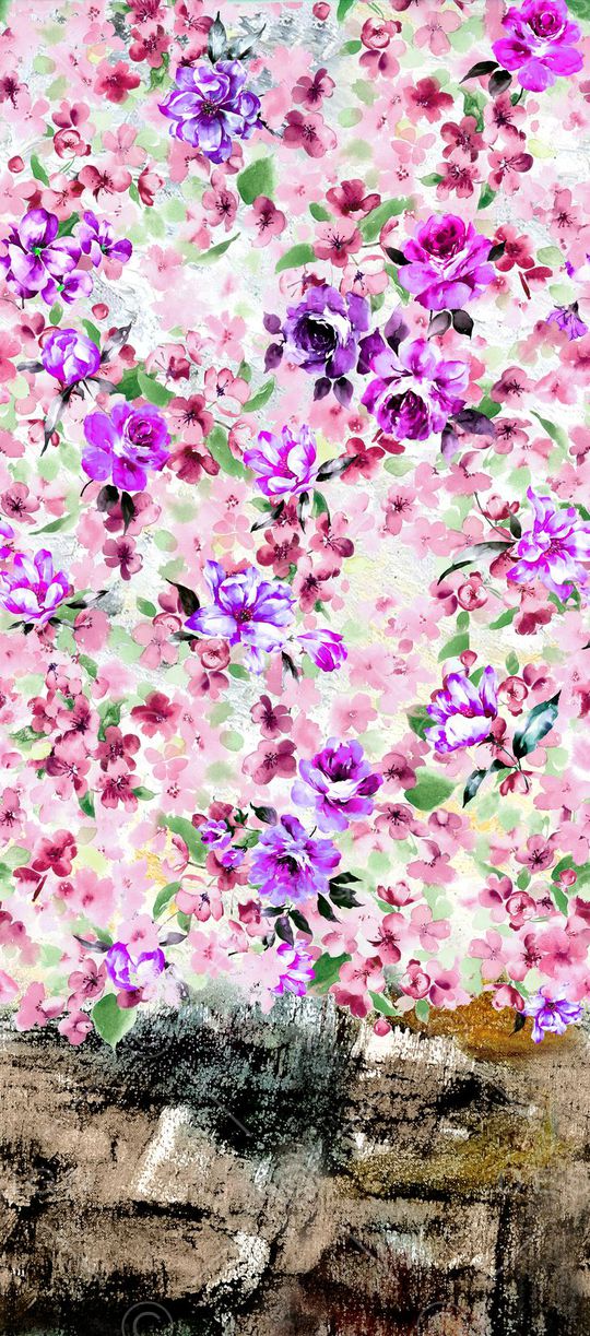 花卉印花华亿平台图片