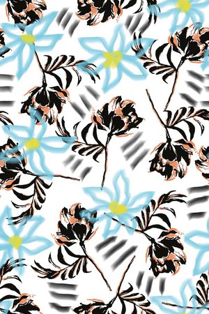 手绘印花华亿平台图片