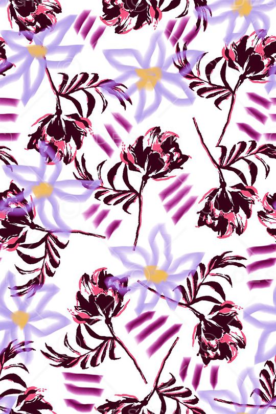 手绘印花华亿平台图片