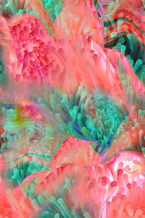 MAX-抽象自然风景印花华亿平台图片