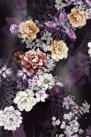 沙发布（花卉）印花华亿平台图片