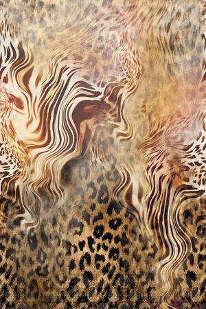 豹纹印花华亿平台图片