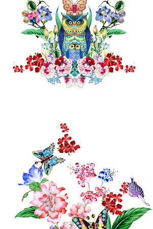 手绘印花华亿平台图片