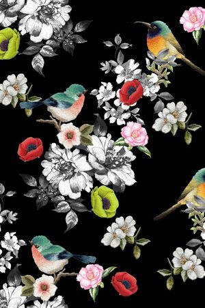 刺绣印花华亿平台图片